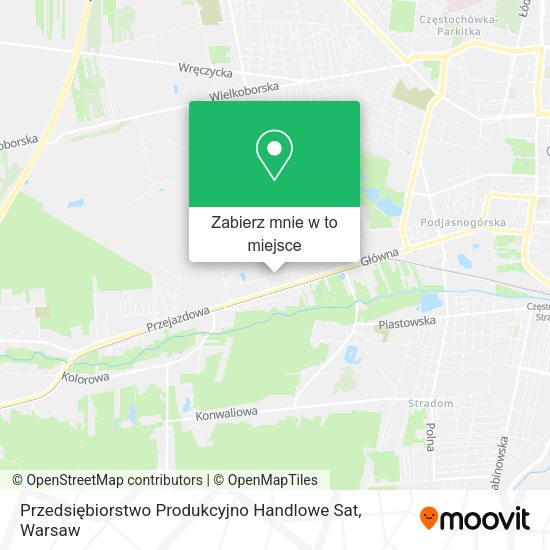 Mapa Przedsiębiorstwo Produkcyjno Handlowe Sat