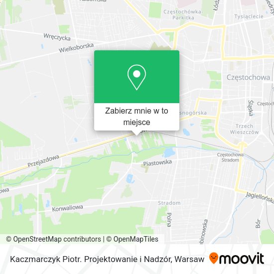 Mapa Kaczmarczyk Piotr. Projektowanie i Nadzór