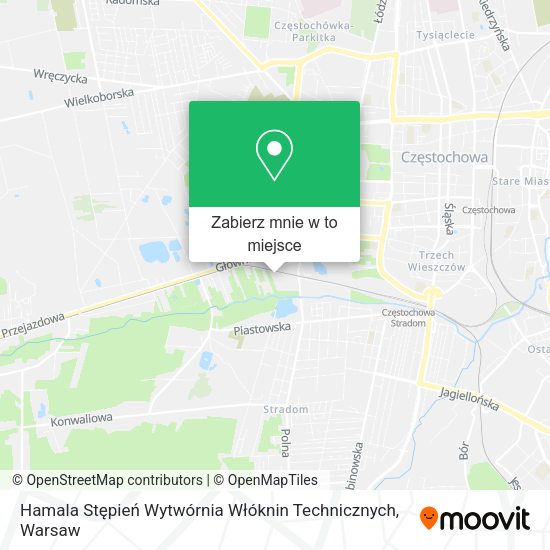 Mapa Hamala Stępień Wytwórnia Włóknin Technicznych