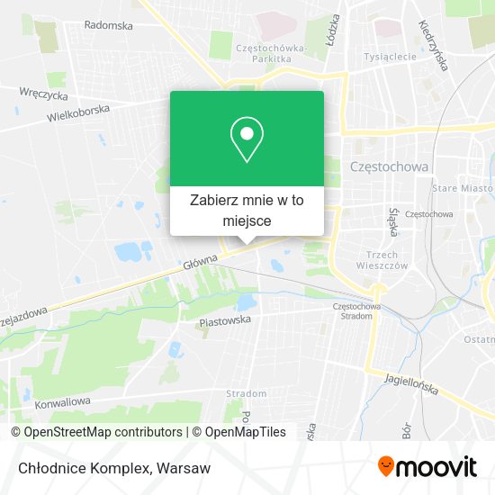 Mapa Chłodnice Komplex