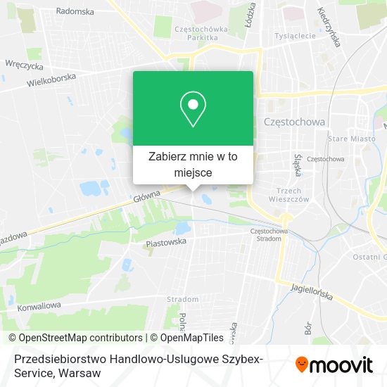 Mapa Przedsiebiorstwo Handlowo-Uslugowe Szybex-Service