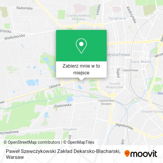 Mapa Paweł Szewczykowski Zakład Dekarsko-Blacharski