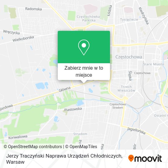 Mapa Jerzy Traczyński Naprawa Urządzeń Chłodniczych