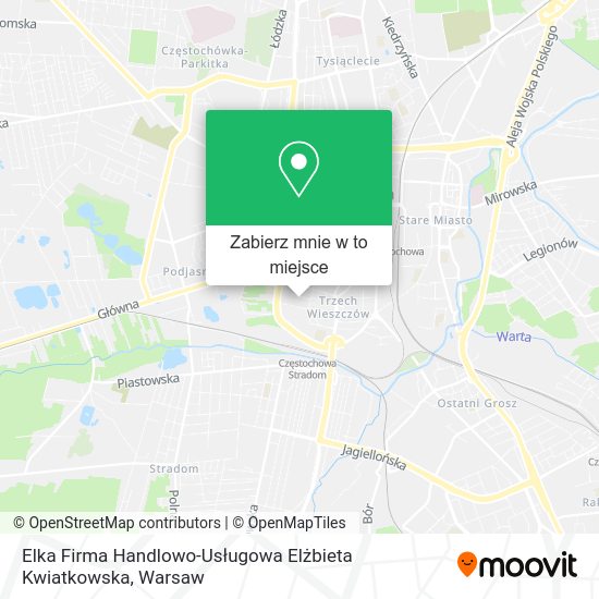 Mapa Elka Firma Handlowo-Usługowa Elżbieta Kwiatkowska