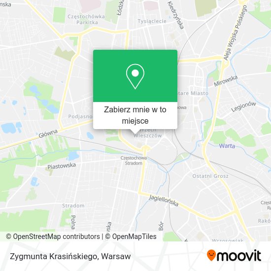 Mapa Zygmunta Krasińskiego