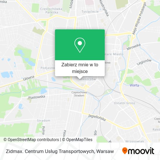 Mapa Zidmax. Centrum Usług Transportowych