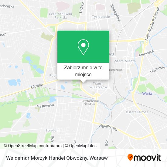 Mapa Waldemar Morzyk Handel Obwoźny