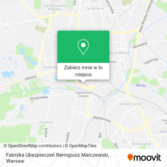 Mapa Fabryka Ubezpieczeń Remigiusz Malczewski