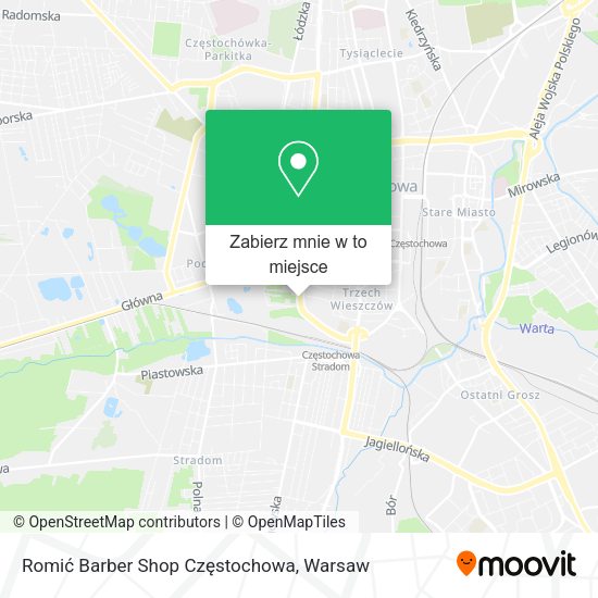 Mapa Romić Barber Shop Częstochowa