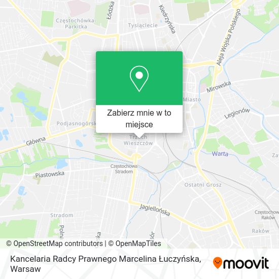 Mapa Kancelaria Radcy Prawnego Marcelina Łuczyńska