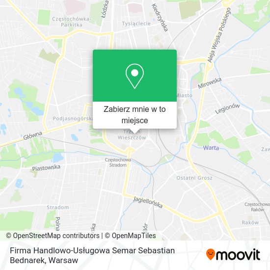 Mapa Firma Handlowo-Usługowa Semar Sebastian Bednarek