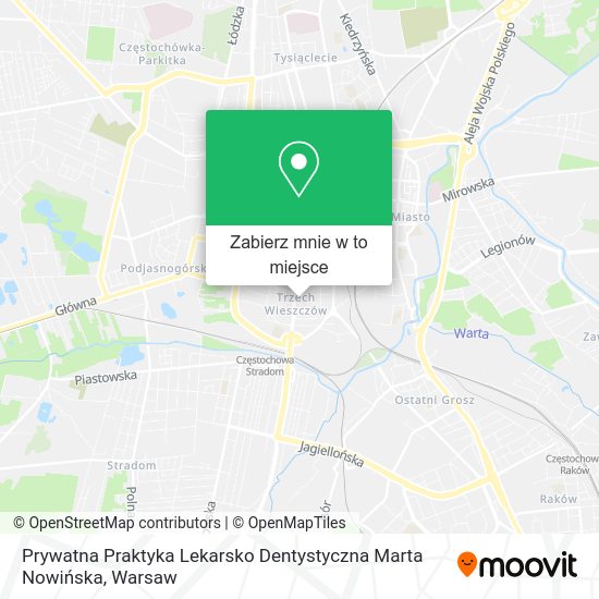 Mapa Prywatna Praktyka Lekarsko Dentystyczna Marta Nowińska