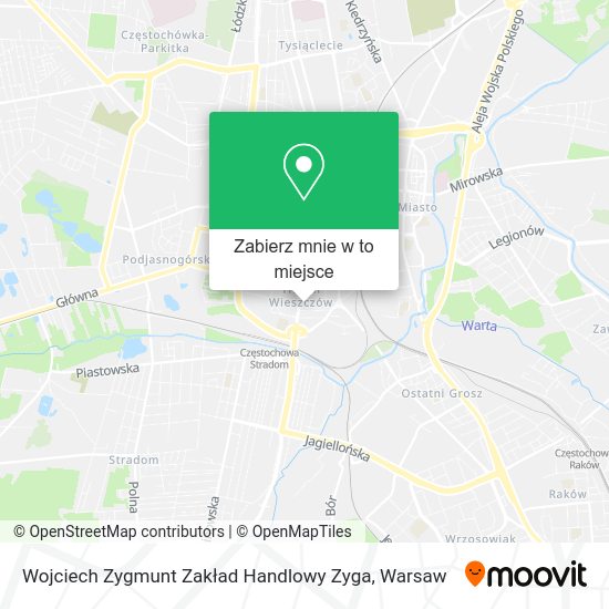 Mapa Wojciech Zygmunt Zakład Handlowy Zyga