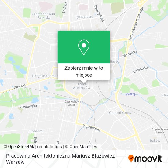 Mapa Pracownia Architektoniczna Mariusz Błażewicz