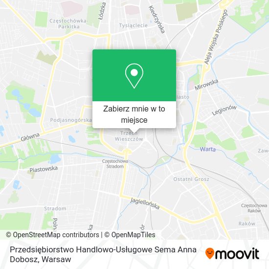 Mapa Przedsiębiorstwo Handlowo-Usługowe Sema Anna Dobosz