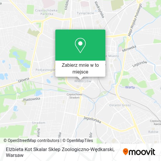 Mapa Elżbieta Kot Skalar Sklep Zoologiczno-Wędkarski