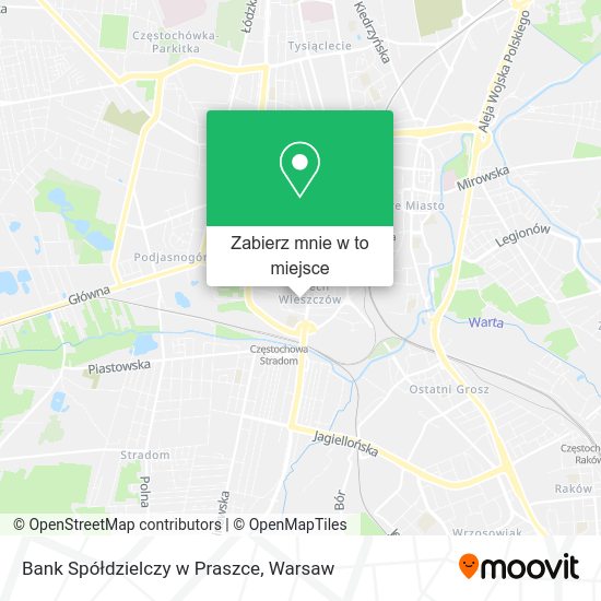 Mapa Bank Spółdzielczy w Praszce