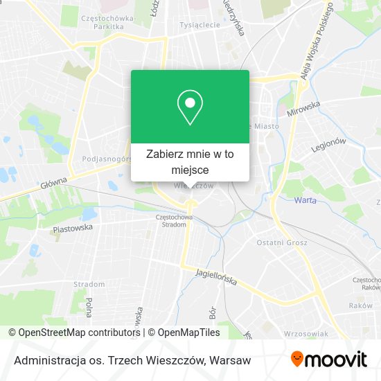 Mapa Administracja os. Trzech Wieszczów