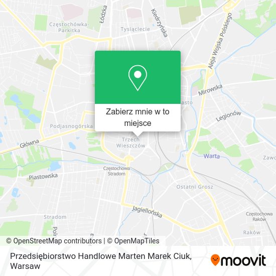 Mapa Przedsiębiorstwo Handlowe Marten Marek Ciuk