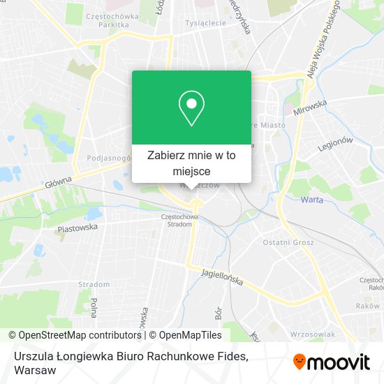 Mapa Urszula Łongiewka Biuro Rachunkowe Fides