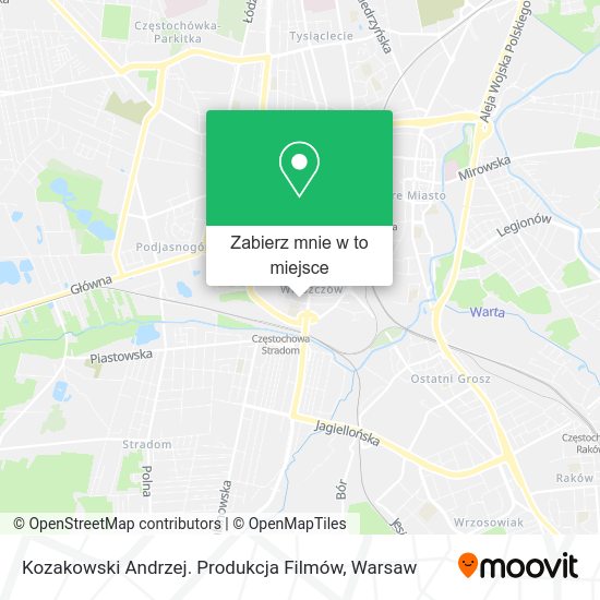 Mapa Kozakowski Andrzej. Produkcja Filmów