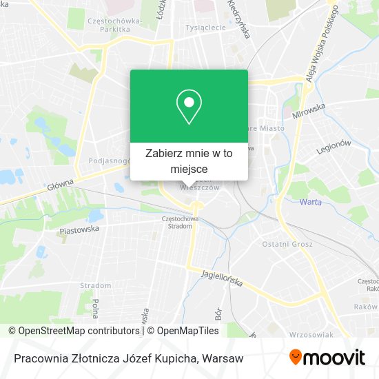 Mapa Pracownia Złotnicza Józef Kupicha