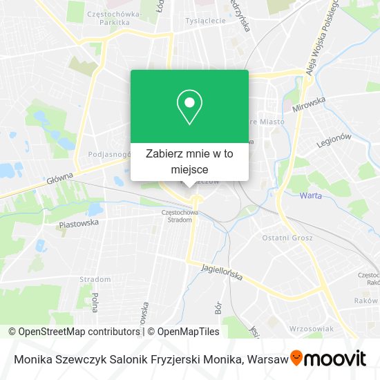 Mapa Monika Szewczyk Salonik Fryzjerski Monika