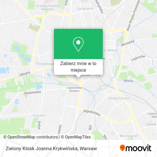 Mapa Zielony Kiosk Joanna Krykwińska