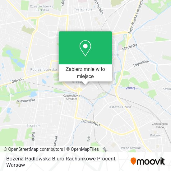 Mapa Bożena Padlowska Biuro Rachunkowe Procent