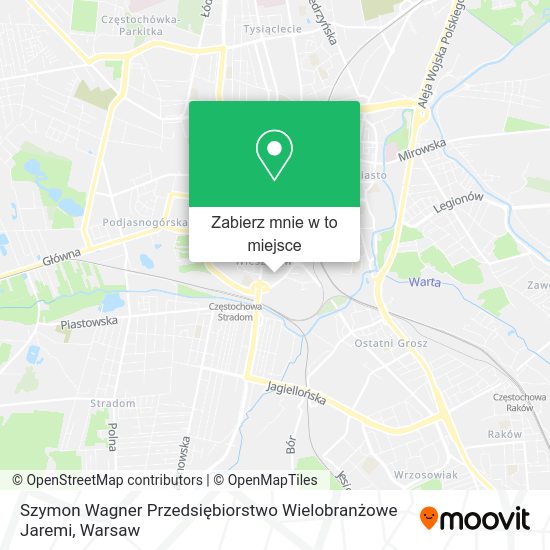 Mapa Szymon Wagner Przedsiębiorstwo Wielobranżowe Jaremi