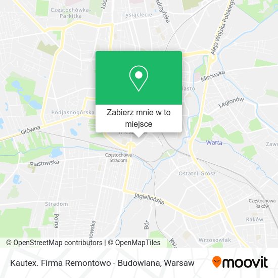 Mapa Kautex. Firma Remontowo - Budowlana