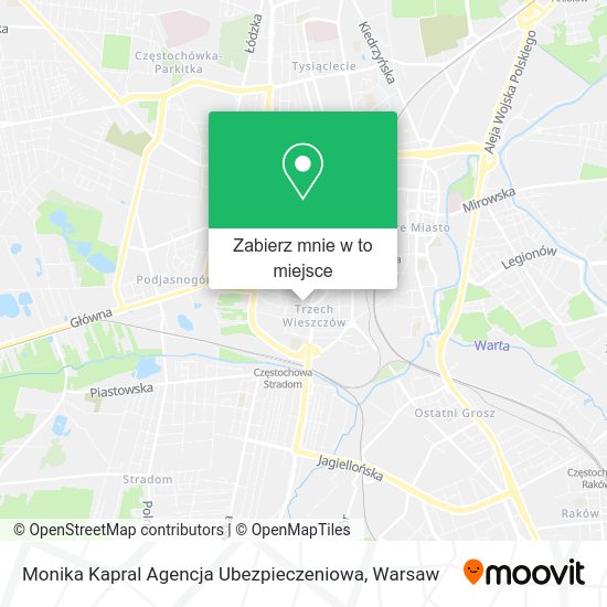 Mapa Monika Kapral Agencja Ubezpieczeniowa