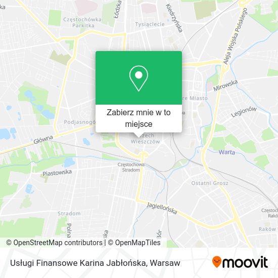 Mapa Usługi Finansowe Karina Jabłońska