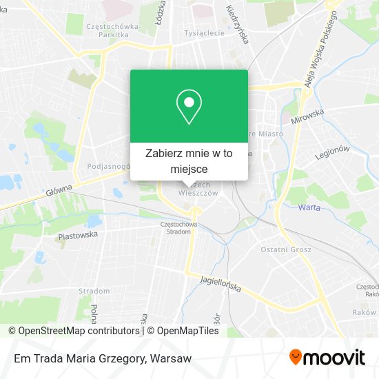 Mapa Em Trada Maria Grzegory