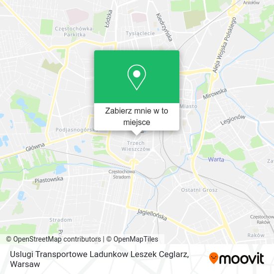 Mapa Uslugi Transportowe Ladunkow Leszek Ceglarz