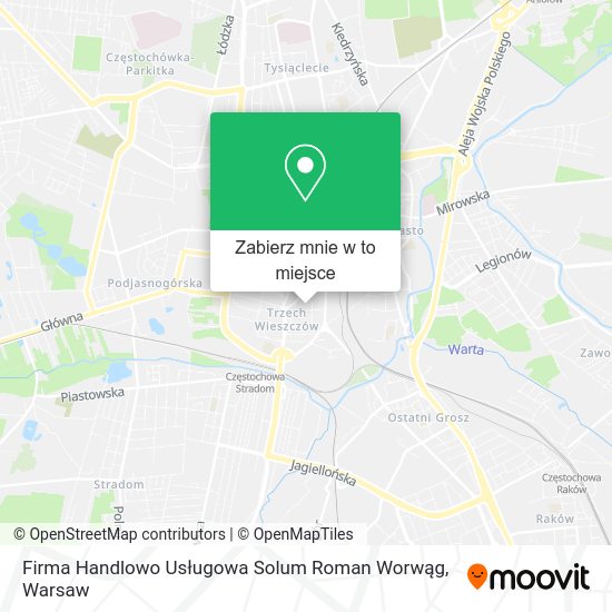 Mapa Firma Handlowo Usługowa Solum Roman Worwąg