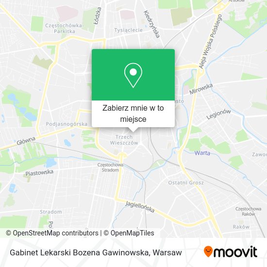 Mapa Gabinet Lekarski Bozena Gawinowska