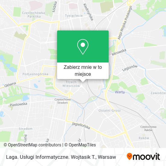 Mapa Laga. Usługi Informatyczne. Wojtasik T.