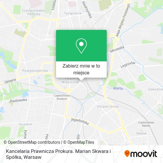 Mapa Kancelaria Prawnicza Prokura. Marian Skwara i Spółka