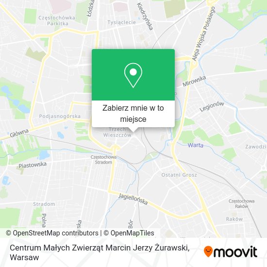 Mapa Centrum Małych Zwierząt Marcin Jerzy Żurawski