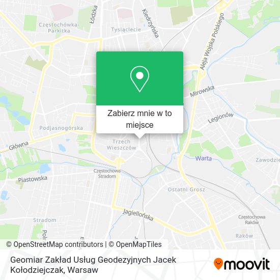 Mapa Geomiar Zakład Usług Geodezyjnych Jacek Kołodziejczak