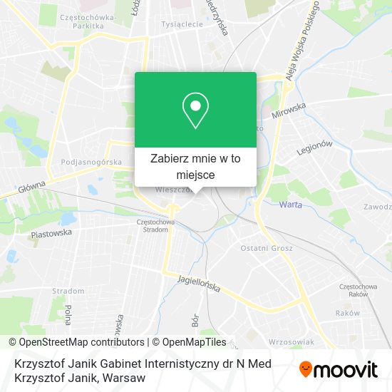 Mapa Krzysztof Janik Gabinet Internistyczny dr N Med Krzysztof Janik