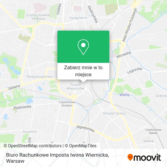 Mapa Biuro Rachunkowe Imposta Iwona Wiernicka