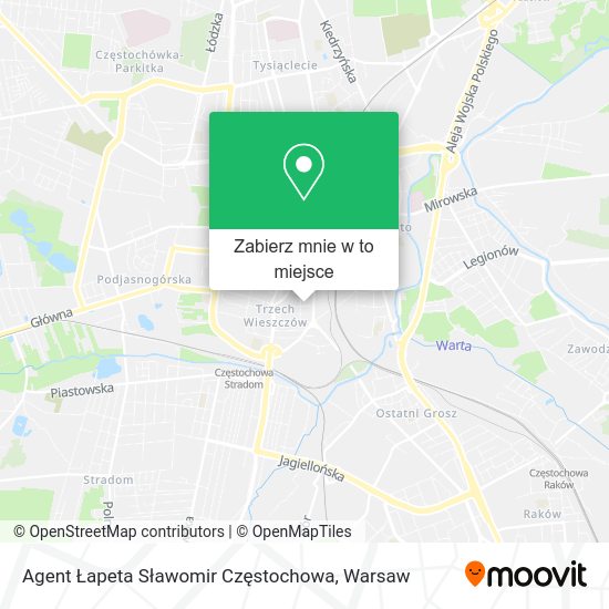 Mapa Agent Łapeta Sławomir Częstochowa