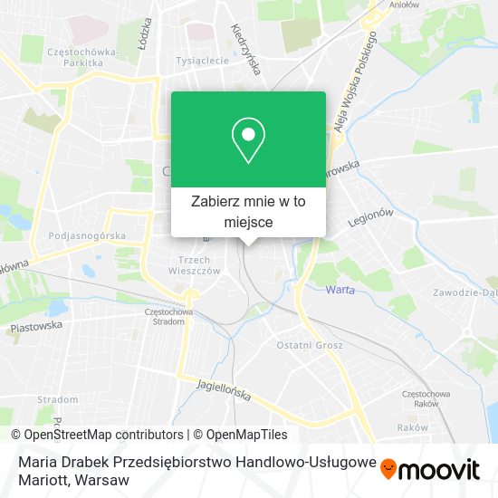 Mapa Maria Drabek Przedsiębiorstwo Handlowo-Usługowe Mariott