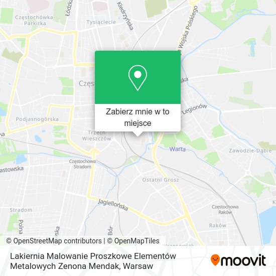 Mapa Lakiernia Malowanie Proszkowe Elementów Metalowych Zenona Mendak