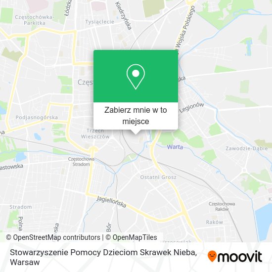 Mapa Stowarzyszenie Pomocy Dzieciom Skrawek Nieba