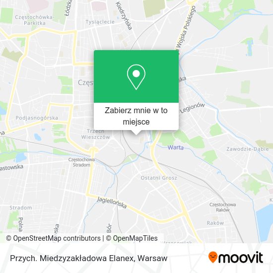 Mapa Przych. Miedzyzakładowa Elanex