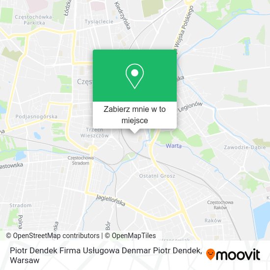 Mapa Piotr Dendek Firma Usługowa Denmar Piotr Dendek