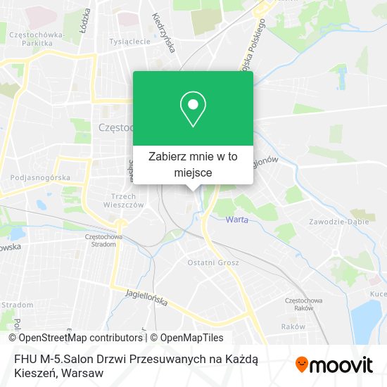 Mapa FHU M-5.Salon Drzwi Przesuwanych na Każdą Kieszeń